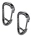 US STAINLESS 2 Pieces Stainless Steel 316 Spring Hook Carabiner 1/4