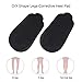 Dr. Foot’s Orthopedic Medial & Lateral Heel Wedge Silicone Insoles for Supination & Pronation - O/X Type Leg Corrective Gel Adhesive Inserts - 2 Pairs (Black)