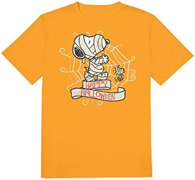Mummy Snoopy Halloween Orange T-Shirt - Trick Or Treat Funwear