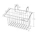 PeleusTech Kitchen Sink Caddy, Stainless Steel Sink Hanging Storage Box Draining Kitchen Soap Sponge Holder Rack Brush Sponge Sink Draining Towel Rack Kitchen Tool - Silver