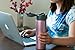 MIRA Stainless Steel Insulated Travel Car Mug | Leak & Spill Proof, Flip Lid with Lock & Handle | Double Wall Vacuum Insulated Coffee & Tea Mug Keeps Hot or Cold | 16 Oz (475 ml) | Rose