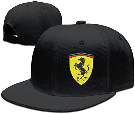 Ferrari Logo Adjustable.Fitted Flat Baseball Cap