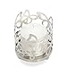 Hosley Metal Jar Candle Sleeves/Holders - Your Choice of Colors and Designs (Silver - Butterfly)