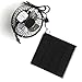 yodaliy 3W 6V Mini USB Solar Panel Ventilation Cooling Fan 4-inch Power Bank Fan Car, Caravan, Greenhouse, Shed, Motorhome, Home, Office