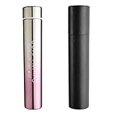 Chris-Wang Portable&Leak Proof Slim Stainless Steel Vacumn Sports Water Bottle Flask for Healthy Drinking, with Black Paper Sleeve, Great Gift Idea, Gradient Ramp Pink(280ML)