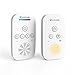Willcare Baby Monitor with Two-Way Audio, Smooth Night Light, Rechargeable Battery Operated Parent Unit & Long Range, DBM-6. (1TX+1RX, white)