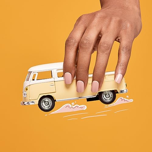 KISS imPRESS No Glue Mani Press On Nails, Color, 'Sandbox', Pink, Short Size, Squoval Shape, Includes 30 Nails, Prep Pad, Instructions Sheet, 1 Manicure Stick, 1 Mini File - Image 7