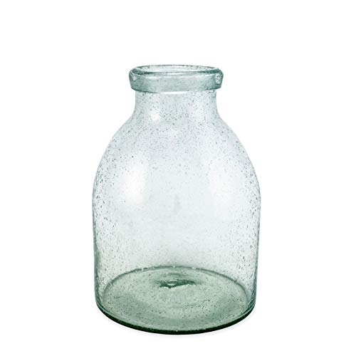 bambeco Large Recycled Glass Bubble Vase The Nautical Decor Store