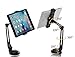 EverywhereFocus Tablet Stand for iPad Pro 10.5/9.7, iPhone, Samsung Galaxy Tab, Nintendo Switch, Surface Go, Kindle - Adjustable, Foldable, Anti-Scratch, Aluminum Alloy - 4-11 in