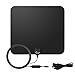 E-More Indoor HDTV Antenna Amplified HDTV Antenna 50Miles Long Range VHF UHF Amplifier Signal Booster with USB PowerSupply and 16.4ft High Performance Coax Cable