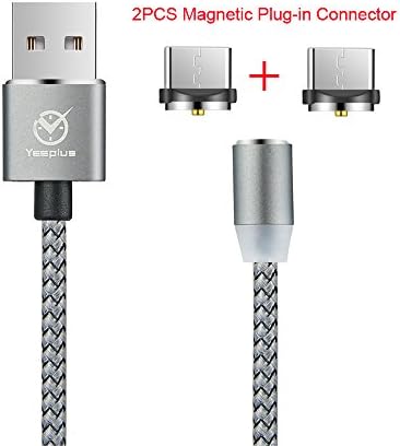 Yeeplus Type - C Strong Magnetic Adapter USB 3.3 FT High Speed Charging Cable Compatible With all Type - C Devices (Type - C Cable 1PCS With 2PCS IC Tips)