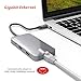 Lenovo USB C Hub, 6 in 1 Type C Adapter with Ethernet Port, 4K USB C to HDMI, USB C Power Delivery, 2 USB 3.0 Ports, 1 USB 2.0 Port Compatible for USB C Devices