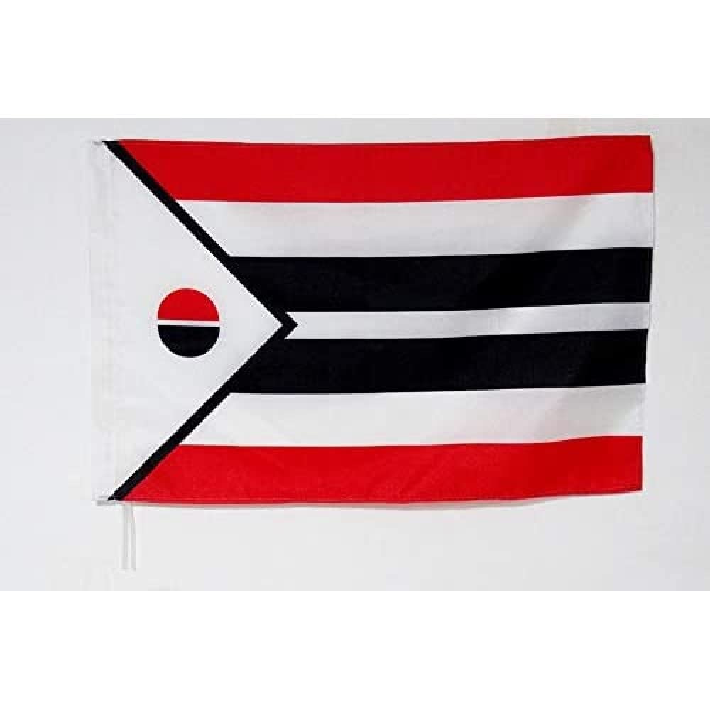 AZ FLAG - Arapaho tribe Flag - 2x3 Ft - Arapahos Banner with Sleeve - 100% Polyester - Fade Resistant - Vivid Colors - 2' x 3' Feet - 90x60 Cm