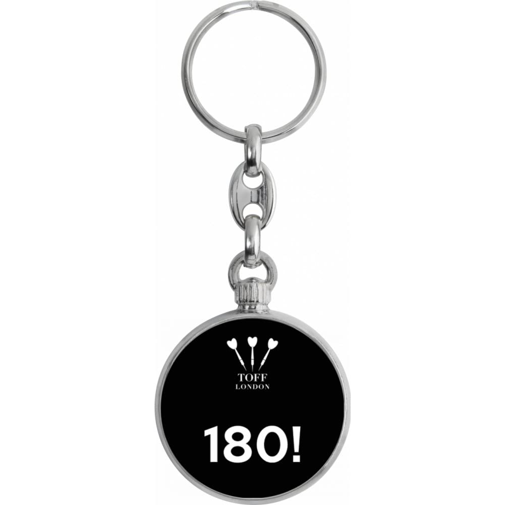 Toff London Black 180 Darts Keyring