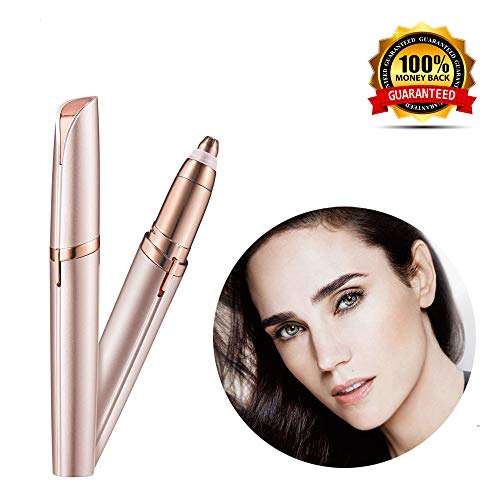 Flawlessly Brows Eyebrow Trimmer Eyebrow Hair Remover for Women Painless Portable Precision Electric Eyebrow Razor(Battery Included)