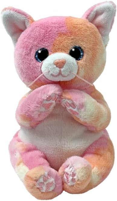 TY Beanie Bellies Lillibelle Cat Plush Toy 15cm Collectible Heart Tag