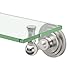 Gatco 5850 Marina Glass Shelf, Satin Nickel