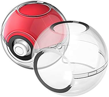 Jevogh Clear Case for Switch Poke Ball Plus Controller, GR95 Protective Case Crystal Cover Shell Accessories Kit for Switch Pokeball Plus Compatible with Nintendo Switch Let's Go, Eevee Game! - White