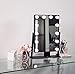 Vanity Mirror With Lights and Phone Mount - Hollywood Style Makeup Vanity Mirror with Lights 12x3W Dimmable LEDs with Touch Control, Phone Cradle | Tabletop Lighted Cosmetic Mirrors