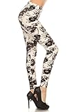 Leggings Depot Women's Fall/Winter Ultra Soft Popular Best Printed Fashion Leggings BAT23 (One Size (Size 0-12), Love Revival)