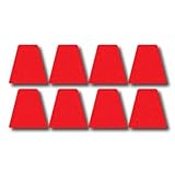 Firefighter Helmet Tets 8 Pack Tetrahedrons Fire Helmet Stickers - Red