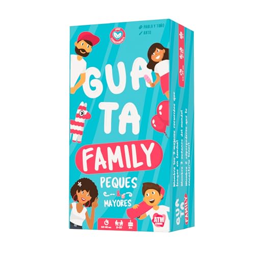 Guatafamily - Juegos de Mesa Familiar - Divertido para Niños y Adultos - Sin Pantallas - Ideal para Vacaciones en Familia y Planes al Aire Libre