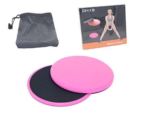 ITTA-Gliding-Discs-Double-Sided-Slider-Discs-Exercise-Sliders-2-Dual-Sided-Gliding-Sliding-Discs-for-Core-Fitness-Gym-Carpet-and-Hardwood-Floors-Home-Abdominal-Exercise-Equipment
