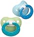 NUK Juicy Puller Silicone Pacifier, 0-6 Months, Assorted Colors, 1 pk