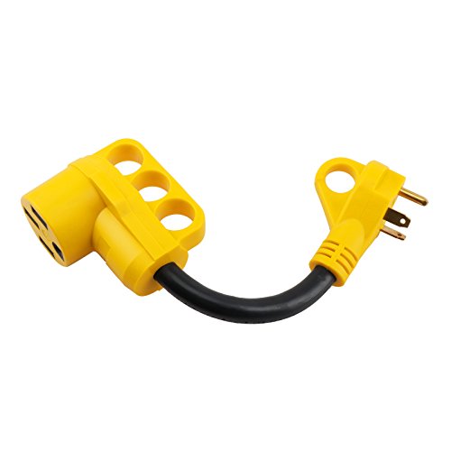 Epicord EP-RV-30M50F6 Dogbone RV Power Adapter/RV Electrical Power Cord with Handle