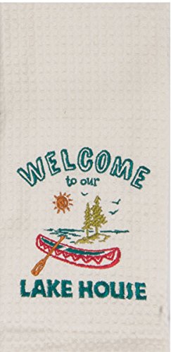 Kay-Dee-Designs-Lake-House-Embroidered-Towels-Set-One-Each-Welcome-to-Our-Lake-House-Life-Is-Better-at-the-Lake