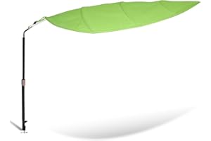 P POLERDEN Green Leaf Office Cubicle Light Shield and Desk Shade (Cubicle Shade) – Adjustable, UV-Resistant – Blocks Overhead Light, Glare and AC Airflow, Ideal for Light Sensitive Workers