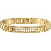 18k Gold Thick Strap Chain Bracelet For Men | Miami Cuban Watch Chain For Men And Women As A Gift