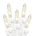 Novelty Lights 100 Light Clear Christmas Mini Light Set, White Wire, 50' Long