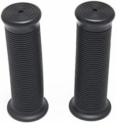 Alamor 7/8inch 22mm Motorcycle Handlebar Hand Grips Cafe Racer Bubber Clubman Custom - Black - Image 3