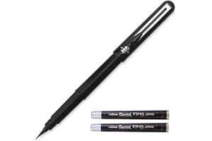 Pentel Arts Portable Pocket Brush Pen (Medium Point), 1Pen & 2Refills