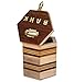 ITOS365 Handcrafted Wooden Money Bank Safe Kids Piggy Coin Holder Box Gifts, 4 x 4.8 Inches