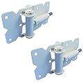 Vinyl Fence Self Closing Gate Hinges (White Pair)