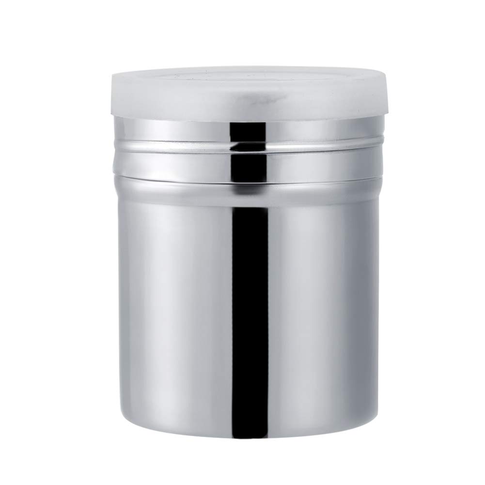 Aigend Steel Powder Shakers-Coffee Cocoa Dredges with Fine-Mesh Lid for Coffee Icing Sugar Cocoa Baking Cooking (L)