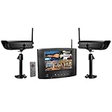 Uniden UDW20055 Wireless Video Surveillance System, Black, One screen and Two cameras