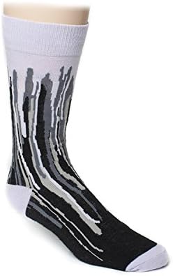 TunnelBeat Graffiti Patterned Design Mens Funky Dress Purple Black Socks
