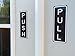 Outdoor/Indoor (2 Pack) PUSH and (2 Pack) PULL Vertical Door Sign 5