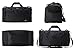 MIER 21Inch Sports Gym Bag with Wet Pocket Travel Duffel Bag for Men Women,Black