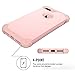 iPhone 7 Plus Case, LONTECT Shockproof Hybrid Heavy Duty Dual Layer High Impact Protection Case Cover for Apple iPhone 7 Plus - Rose Gold