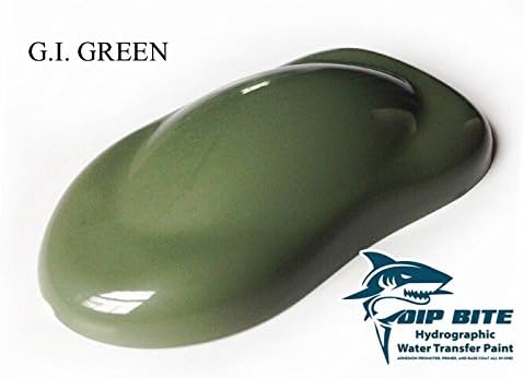 DIP BITE G.I. GREEN 32oz QUART CAN HYDROGRAPHIC WATER TRANSFER PRINTING HYDRO DIPPING DIP PAINT