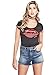 G by GUESS Women's Celeste Sequin Lips Tee