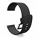 Teak - Silicone Replacement Wristband for Fitbit Blaze - Large Black