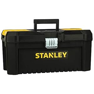 STANLEY STST1-75518 16” Essential Tool Box with Metal Latch (Black and Yellow)