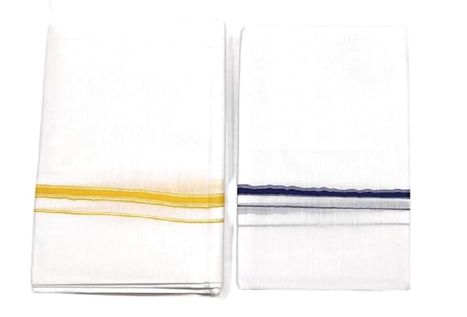 Men's Cotton Lungis Combo Pack of 2 Mundus 2 meter Each