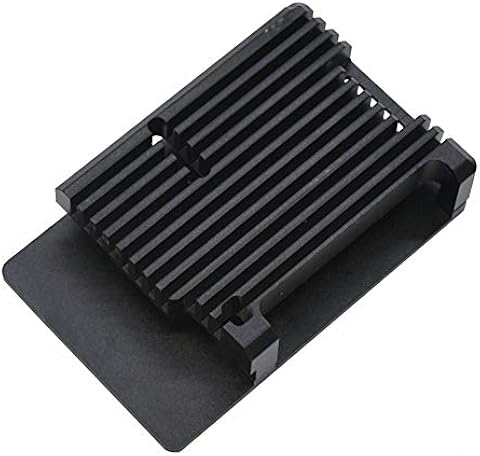 IBISHITAOXUNBAIHUOD Raspberry Pi 4 Modelo B Caja de aleación de Aluminio CNC Carcasa de Armadura metálica con disipadores de Calor para Ventiladores Raspberry Pi 4B-NO