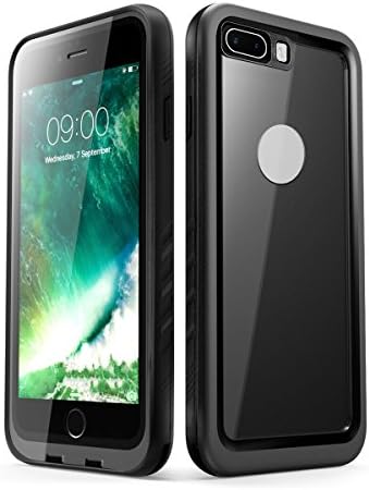 Waterproof Case for Iphone7 Plus Clear Fully Sealed Underwater Case with Touch ID IP68 Certified Absolutely 100% Waterproof,Snowproof, Dustproof, Shockproof (Iphone7plus only Black)